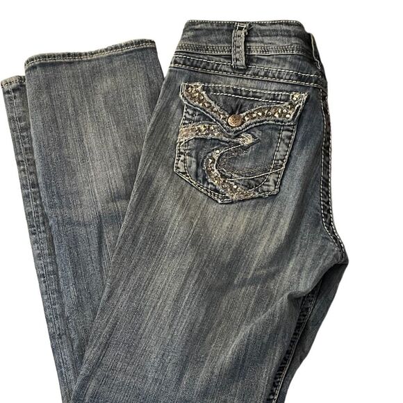 Silver jeans co. Suki Flap 17 “ W 30/L 31 jeans  pre-loved - Picture 3 of 5